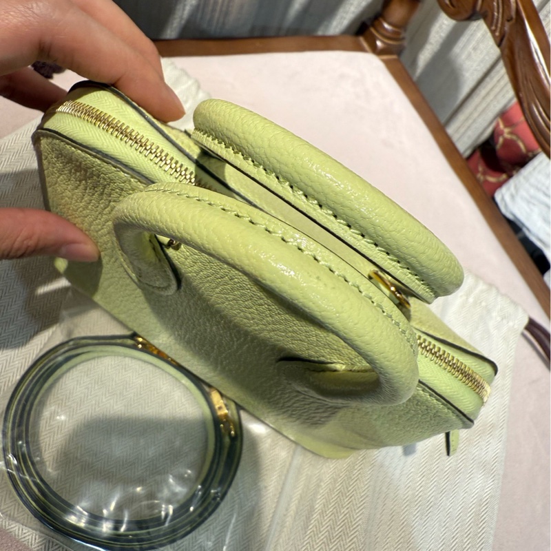Hermes 爱马仕 bolide 保龄球mini嫩芽绿 手提斜挎包 Z刻-2