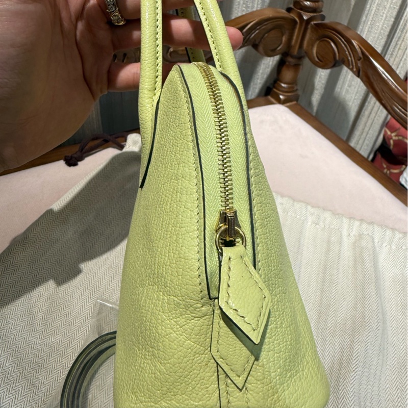 Hermes 爱马仕 bolide 保龄球mini嫩芽绿 手提斜挎包 Z刻-4