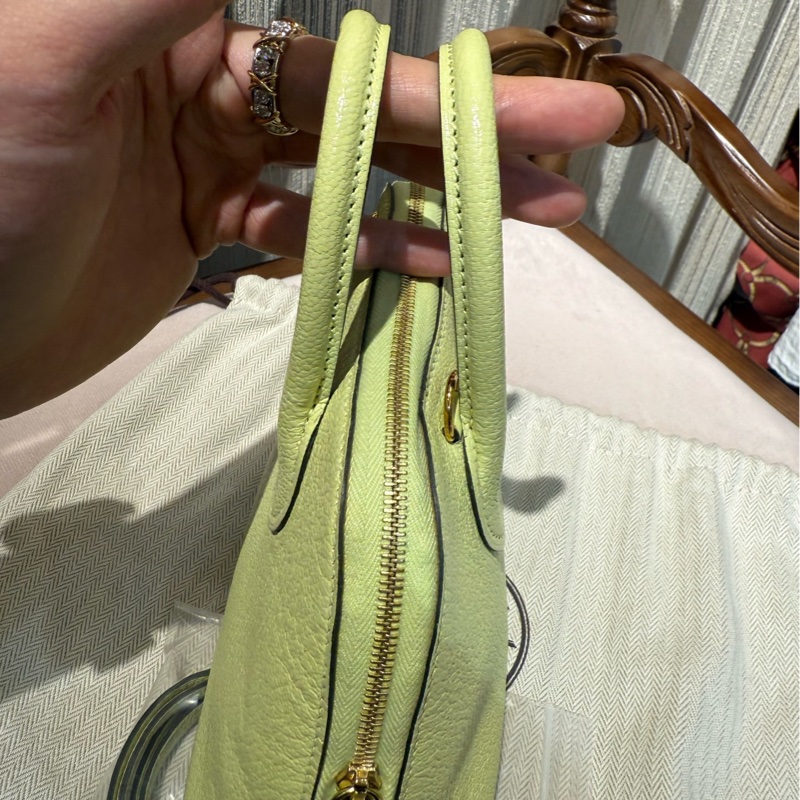 Hermes 爱马仕 bolide 保龄球mini嫩芽绿 手提斜挎包 Z刻-5