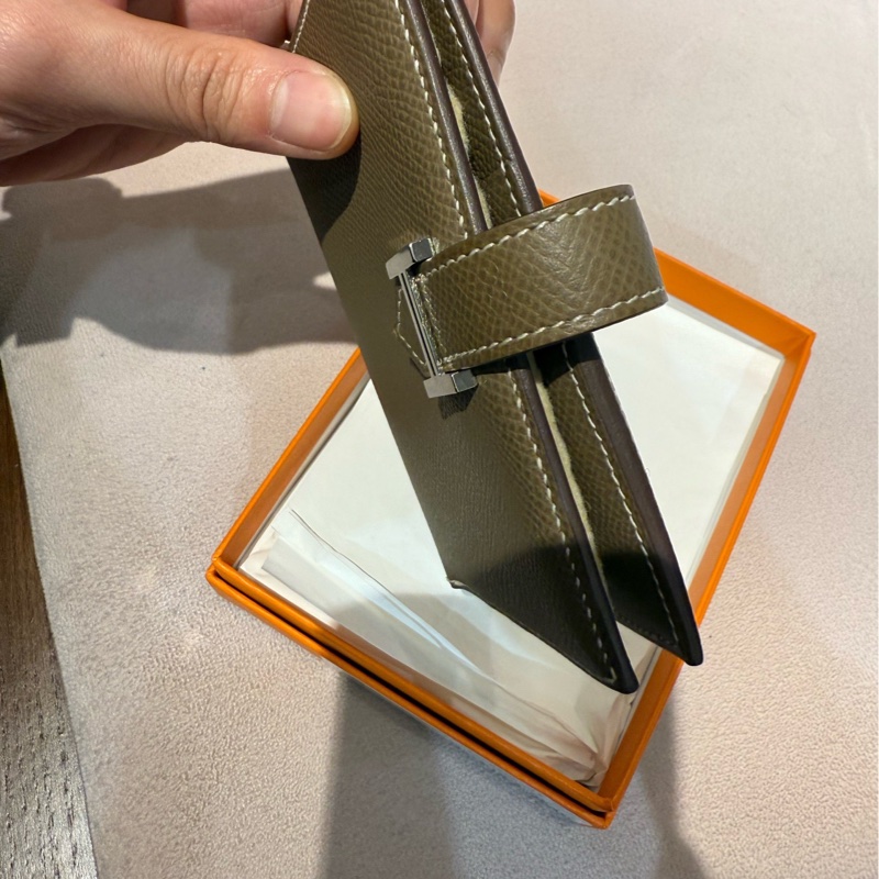 爱马仕Hermes bearn钱包短夹大象灰银扣 Y刻-3