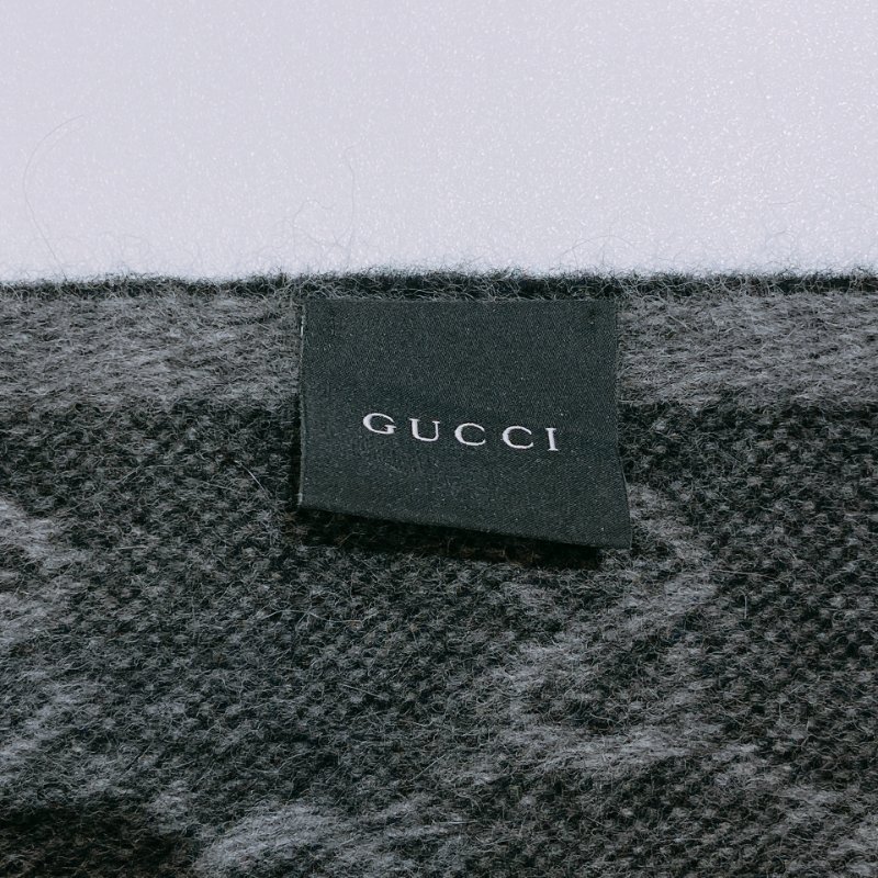 TW4548 Gucci 古馳長款圍巾 Sherry Line GG Logo Scarf 75% Wool x 25% Slik-9
