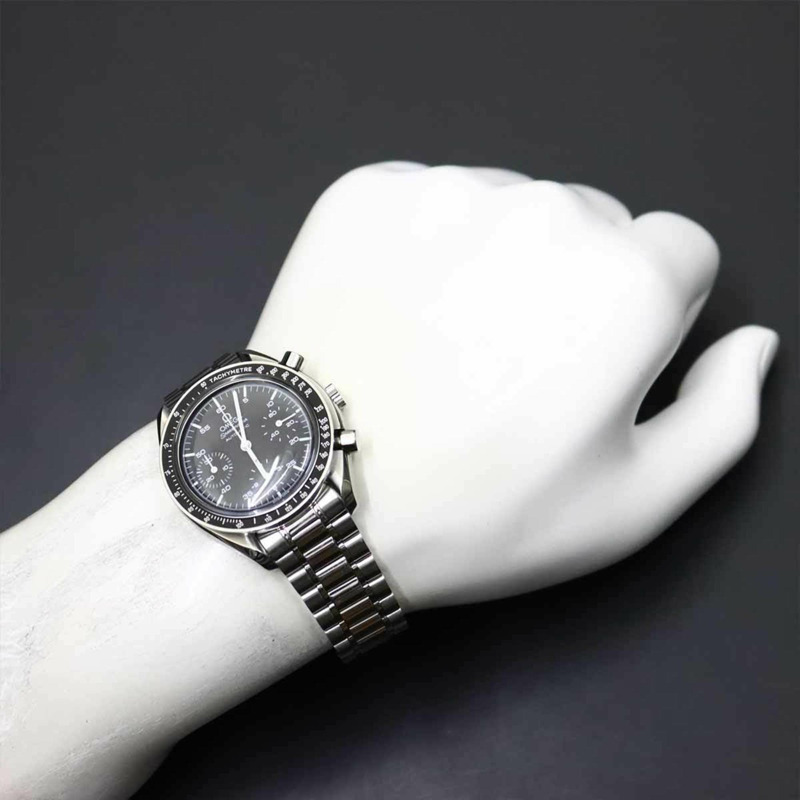 歐米茄超霸系列馬克40宇宙三曆3520 50男士腕錶黑色自動上鍊-2