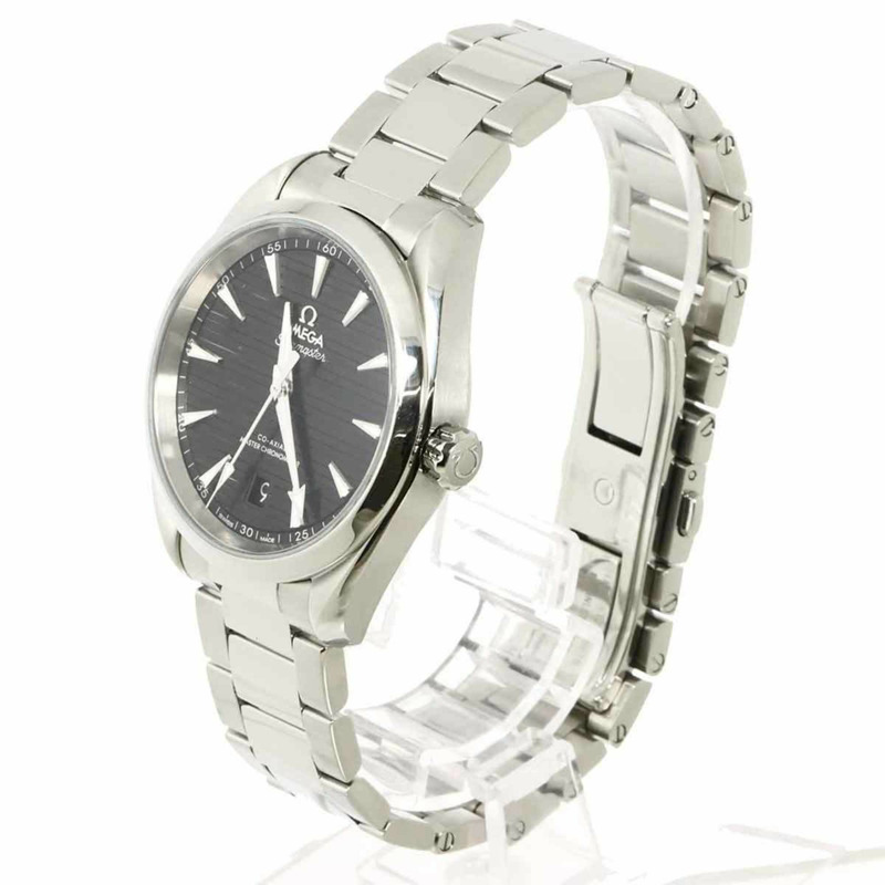 歐米茄海馬系列同軸Aqua Terra 220 10 38 20 01 001 男士腕錶，附日期顯示，黑色，自動機械-2