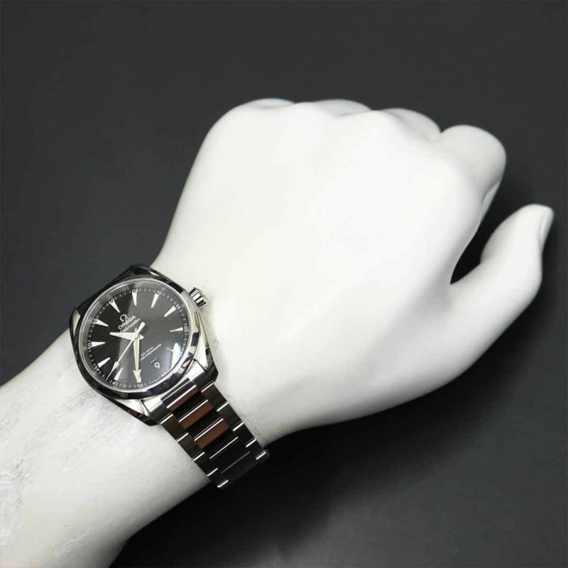 歐米茄海馬系列同軸Aqua Terra 220 10 38 20 01 001 男士腕錶，附日期顯示，黑色，自動機械-3