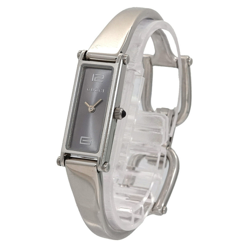 Gucci 1500L 手鐲腕錶 YA015532 女士灰色石英錶-2