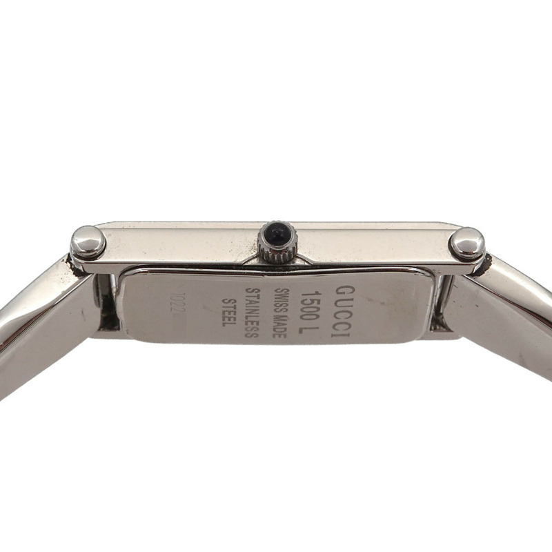 Gucci 1500L 手鐲腕錶 YA015532 女士灰色石英錶-5