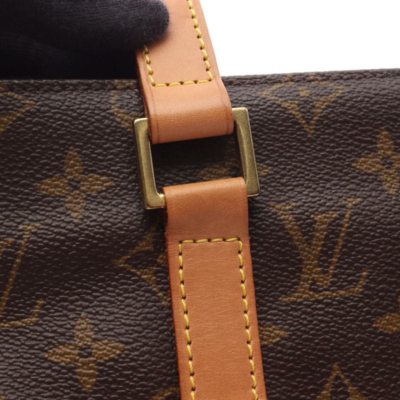 路易威登 Cabas Piano Monogram 單肩包,塗層帆布和皮革,棕色,M51148-11