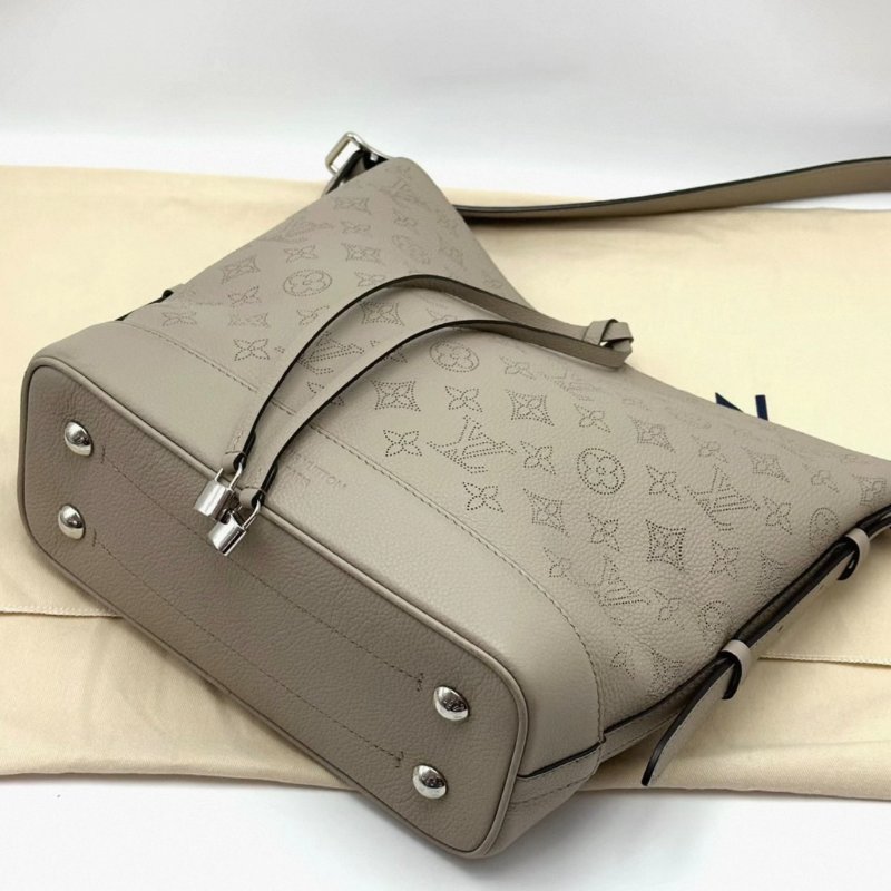 LV 大象灰FLORE水桶肩背包 芯片款 26*28*11.5 98新配件塵袋-1