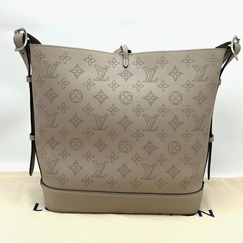 LV 大象灰FLORE水桶肩背包 芯片款 26*28*11.5 98新配件塵袋-5