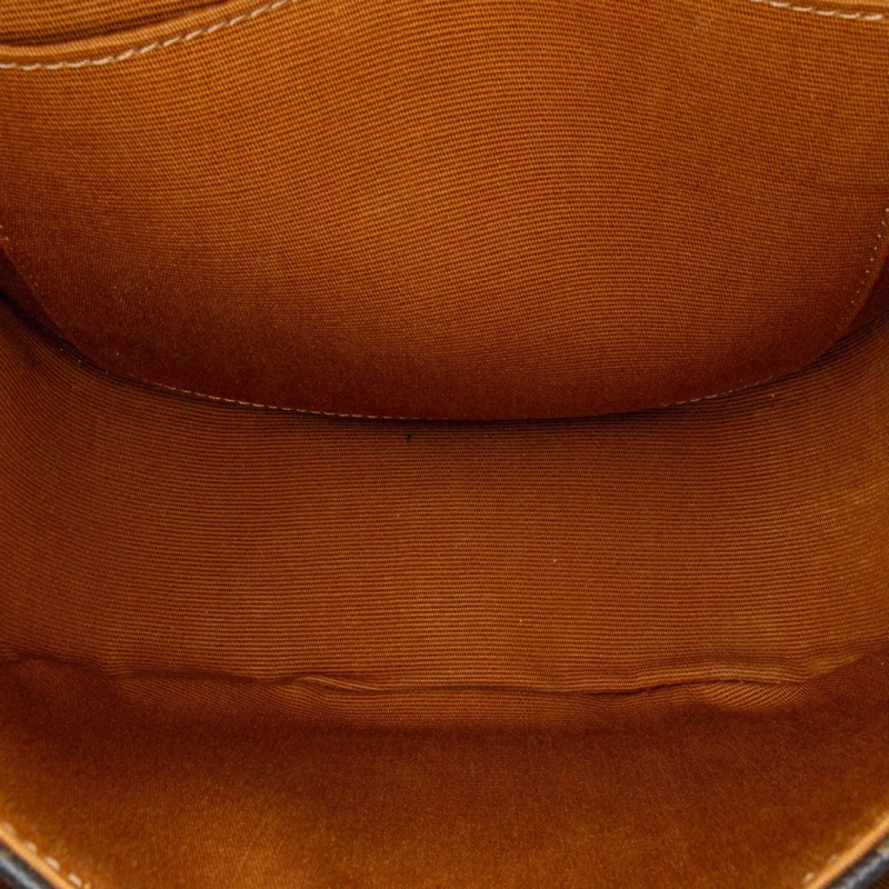 Celine TRIOMPHE帆布中型FOLCO 馬鞍包-5