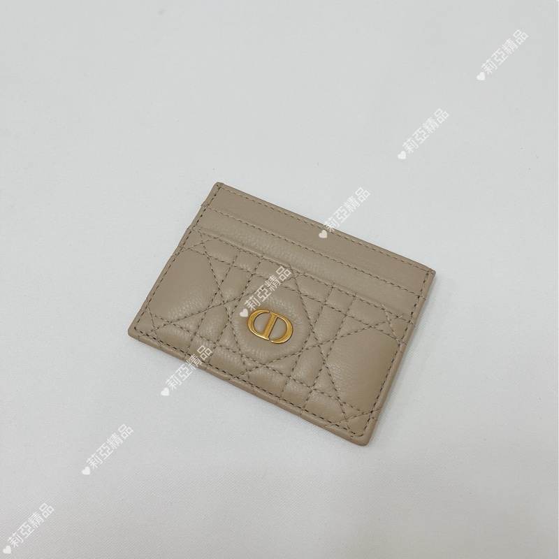 莉亞精品♡Dior 卡片夾 沙色 全新閒置品-1