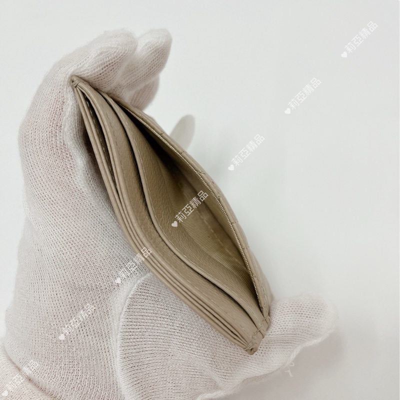 莉亞精品♡Dior 卡片夾 沙色 全新閒置品-6