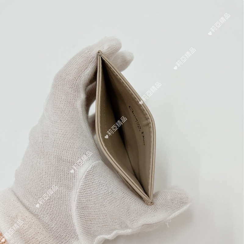 莉亞精品♡Dior 卡片夾 沙色 全新閒置品-7