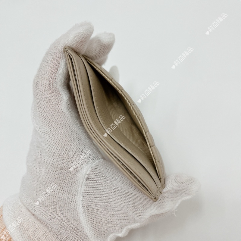 莉亞精品♡Dior 卡片夾 沙色 全新閒置品-9