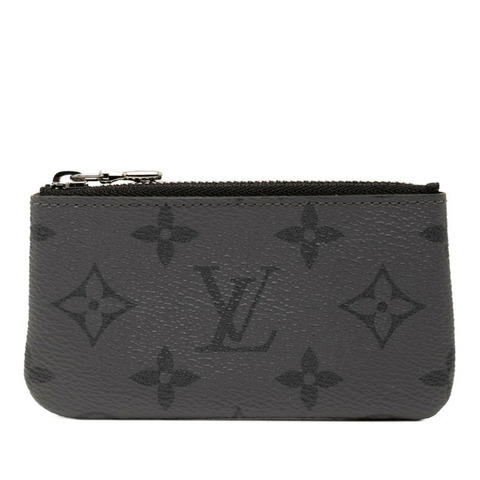 路易威登 Monogram Eclipse Reverse Pochette Clef 皮夾/零皮夾/鑰匙包 M80905 黑色/灰色 男士 LOUIS VUITTON