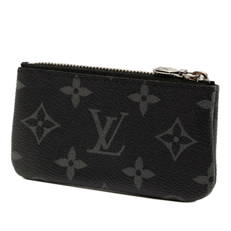 路易威登 Monogram Eclipse Reverse Pochette Clef 皮夾/零皮夾/鑰匙包 M80905 黑色/灰色 男士 LOUIS VUITTON-1