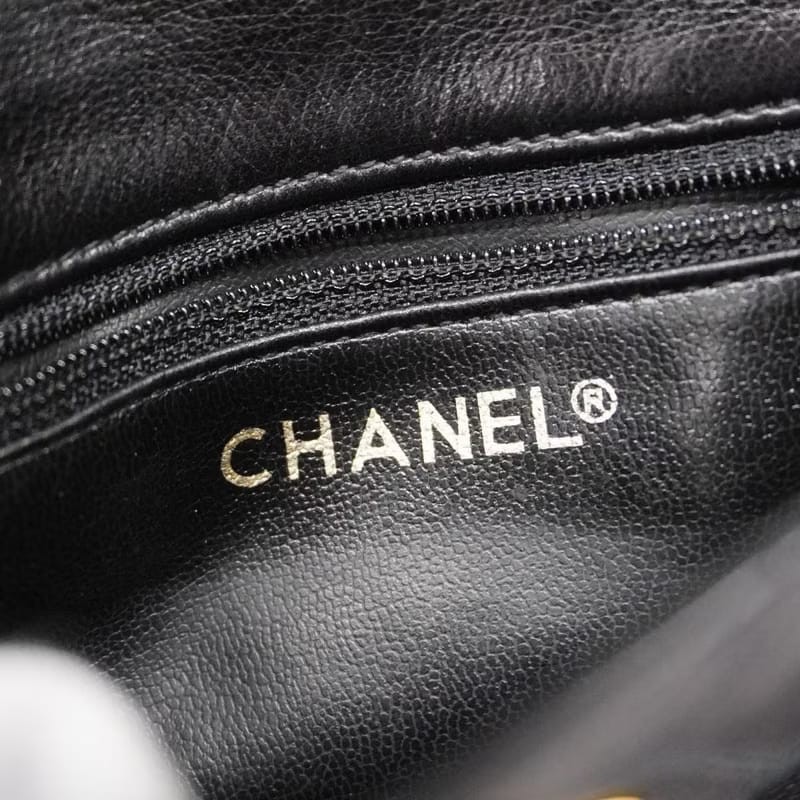 【LA LUNE】稀有中古包 Chanel黑金色腰帶包 單肩包 腋下小包 側背包 二手包-8