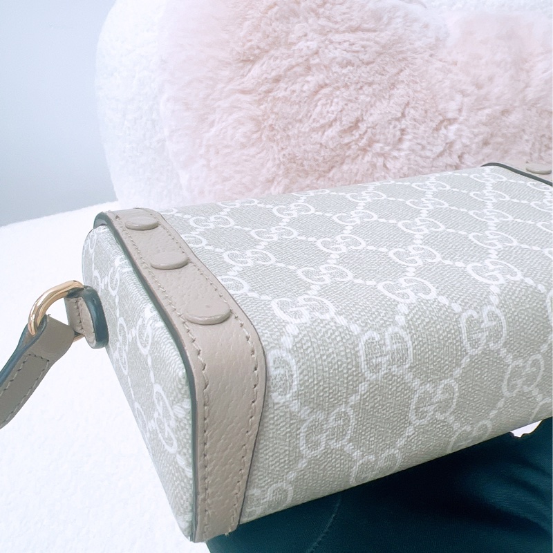 Gucci 1955 horsebit mini 米色馬鞍包-9