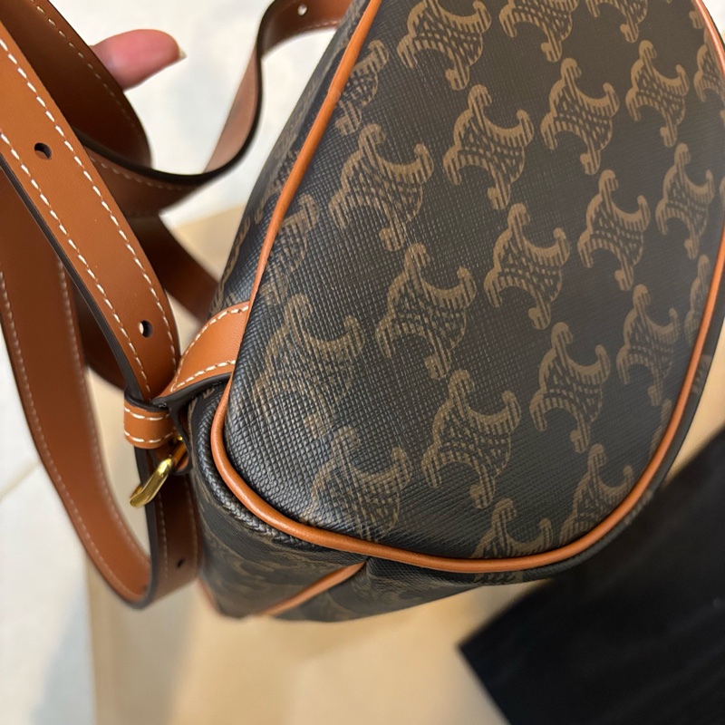 全新 Celine TRIOMPHE Folco 老花後背包mini 雙肩包-12