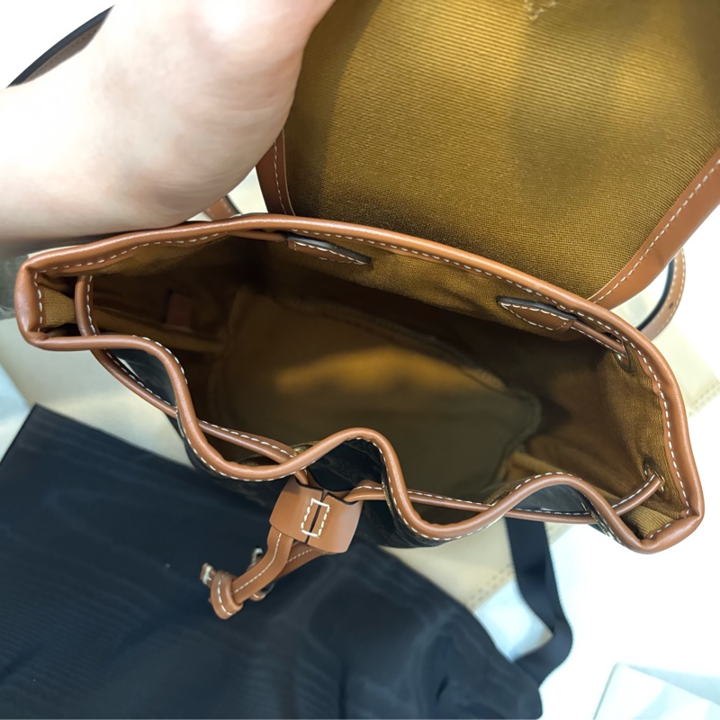 全新 Celine TRIOMPHE Folco 老花後背包mini 雙肩包-15