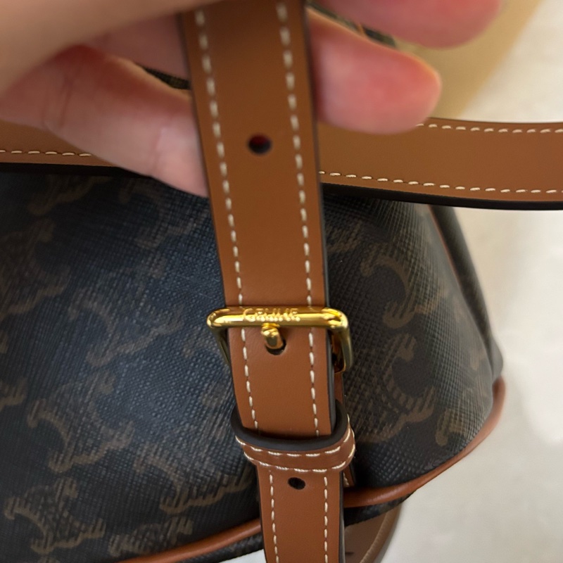 全新 Celine TRIOMPHE Folco 老花後背包mini 雙肩包-18