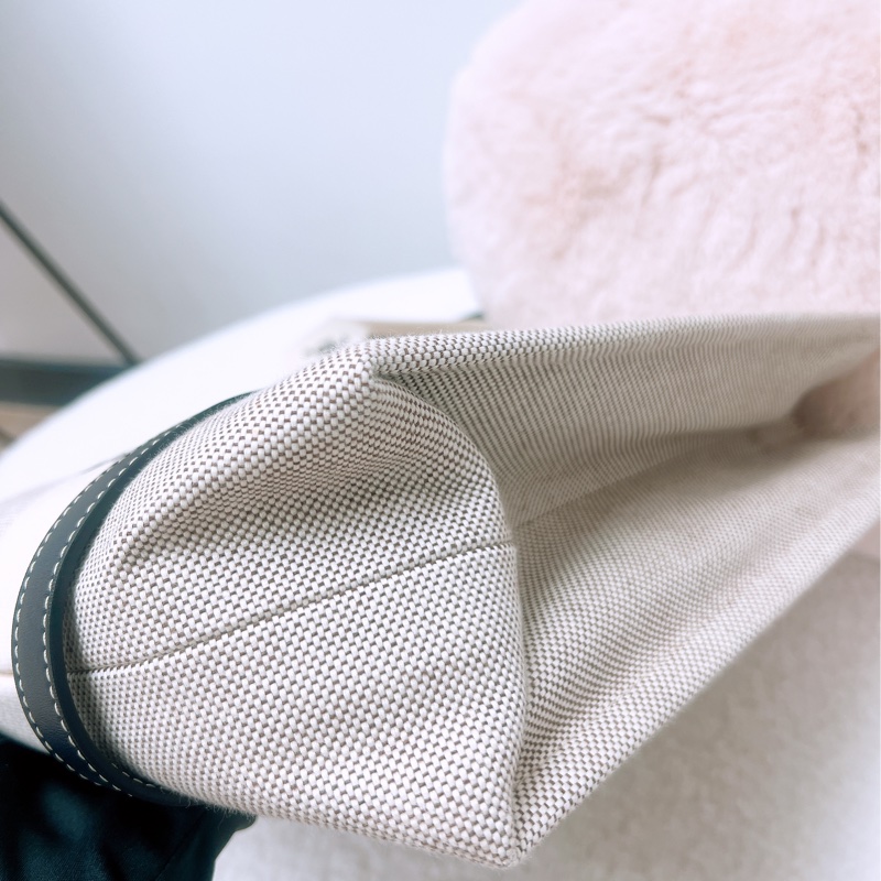 Chloe woody 中號深藍帆布托特包-2