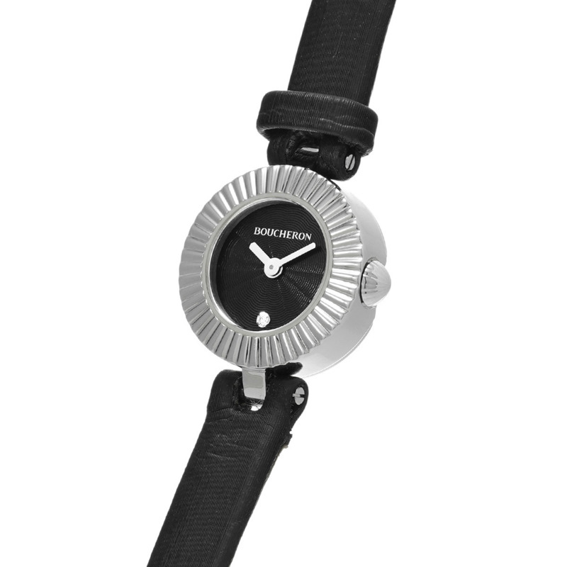 寶詩龍 Majorie 100-4030 黑色女士石英錶，二手，Ginzo-1