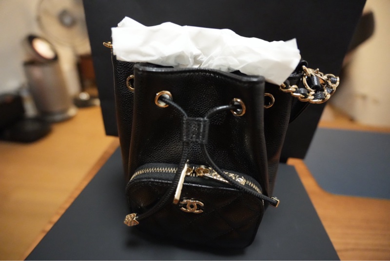 CHANEL 25B 抽繩小水桶包-0