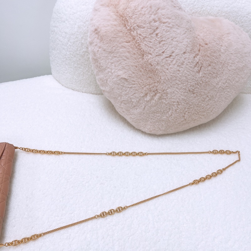 Dior caro woc / pouch with chain 粉色鏈條包-8