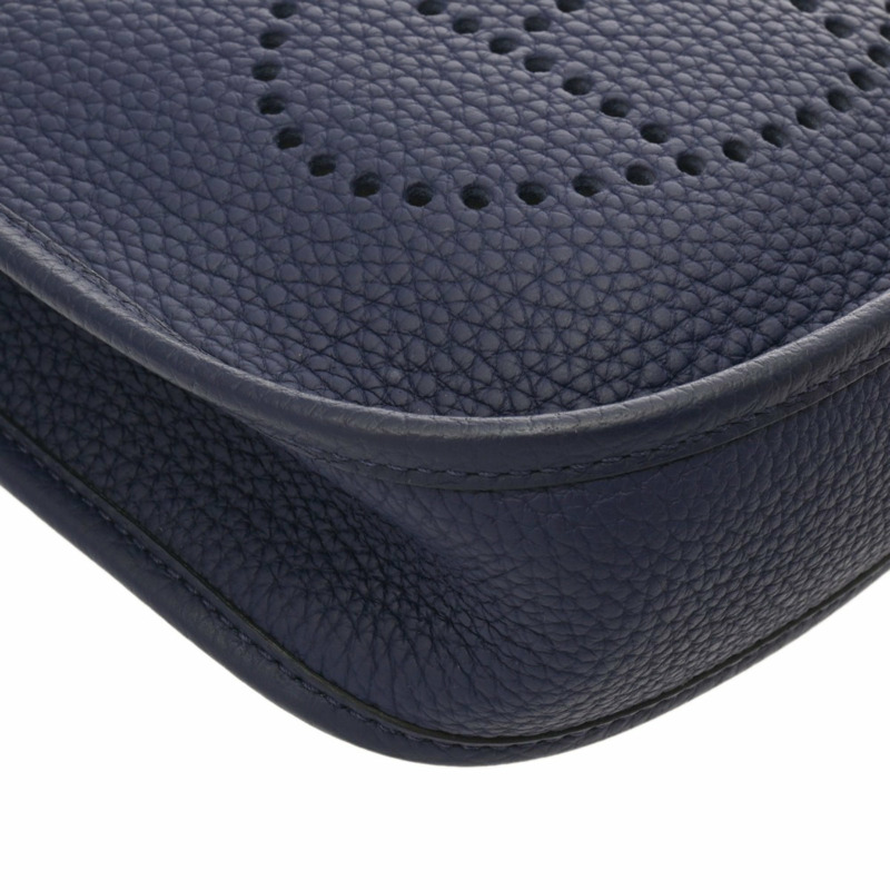 愛馬仕 Evelyn TPM 亞馬遜藍腳踝 C 字印記(約 2018 年)女士 Taurillon Clemence 單肩包,A 級,二手,Ginzo-5