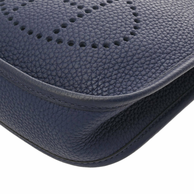 愛馬仕 Evelyn TPM 亞馬遜藍腳踝 C 字印記(約 2018 年)女士 Taurillon Clemence 單肩包,A 級,二手,Ginzo-6