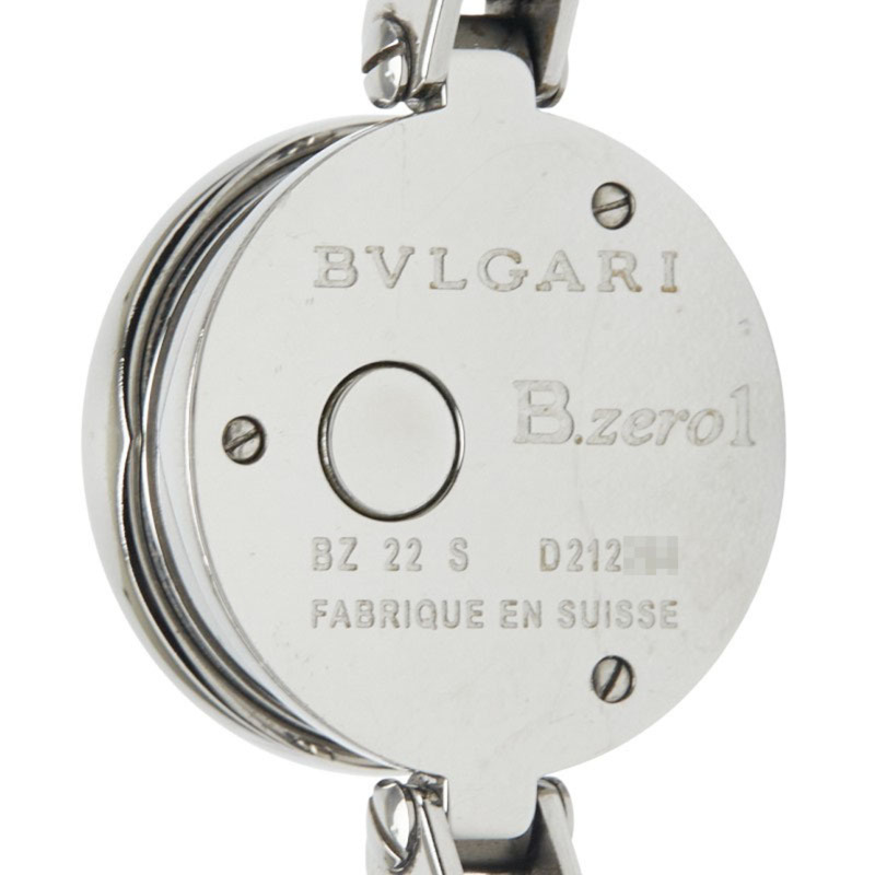 寶格麗 B.zero1 手鐲腕錶 BZ22S 石英黑色錶盤不鏽鋼女錶-3