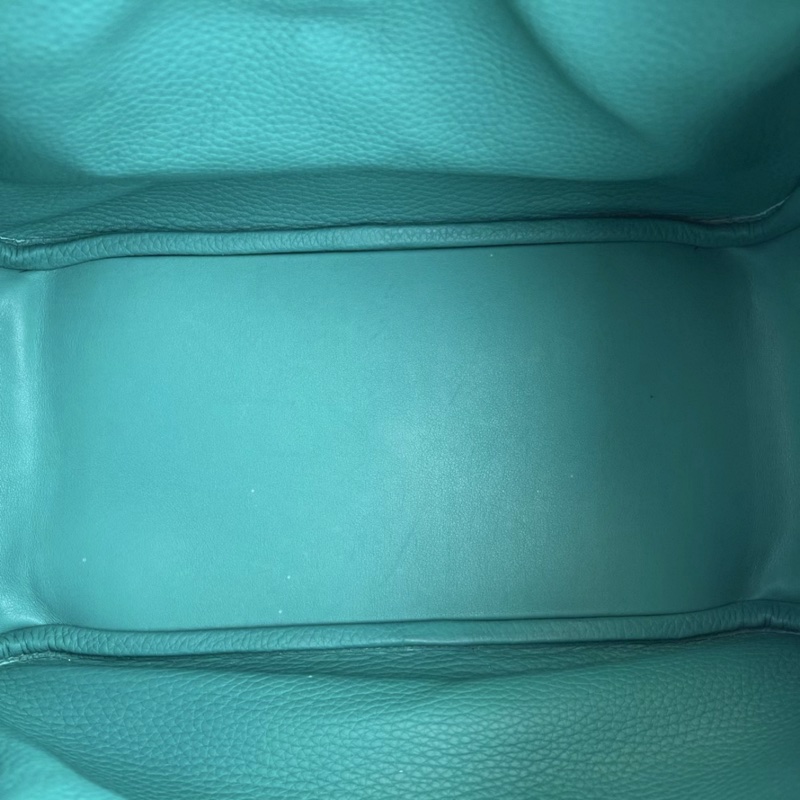 Hermes愛馬仕Lindy30維羅納綠金扣TC皮D刻-8