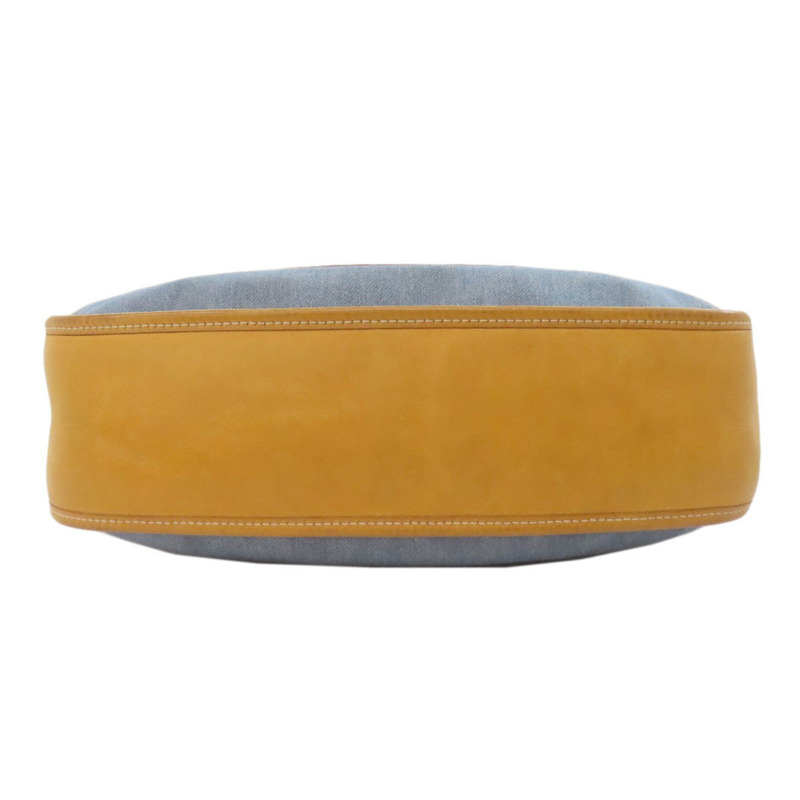 愛馬仕 Hermès Evelyne GM 金色五金配件女士單肩包，牛仔布和小牛皮材質。-3