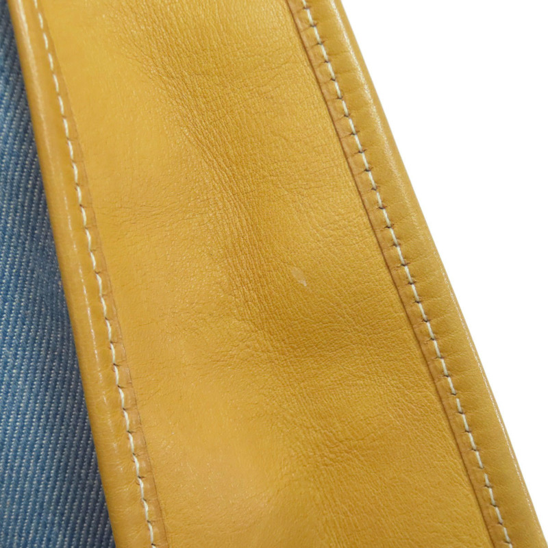 愛馬仕 Hermès Evelyne GM 金色五金配件女士單肩包，牛仔布和小牛皮材質。-16