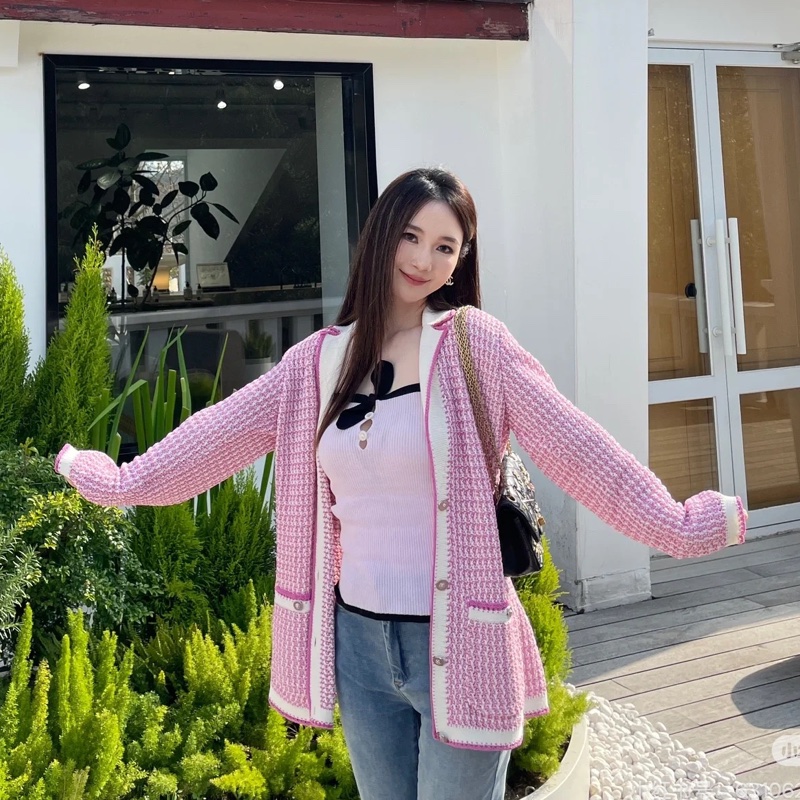 CHANEL 針織長版外套-獅子釦🦁New💓oversize-3