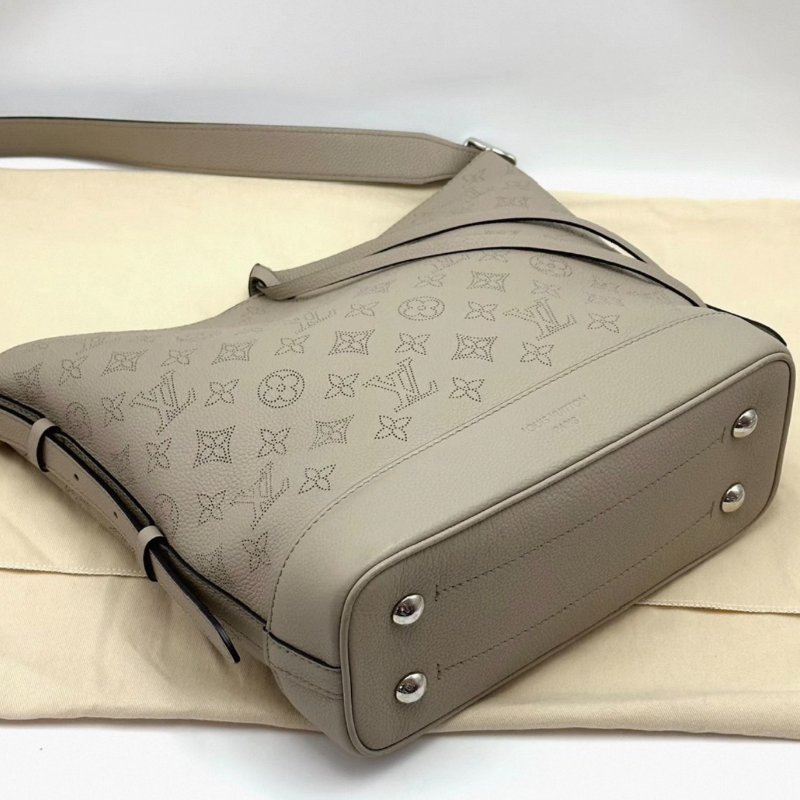 LV 大象灰FLORE水桶肩背包 芯片款 26*28*11.5 98新配件塵袋-2