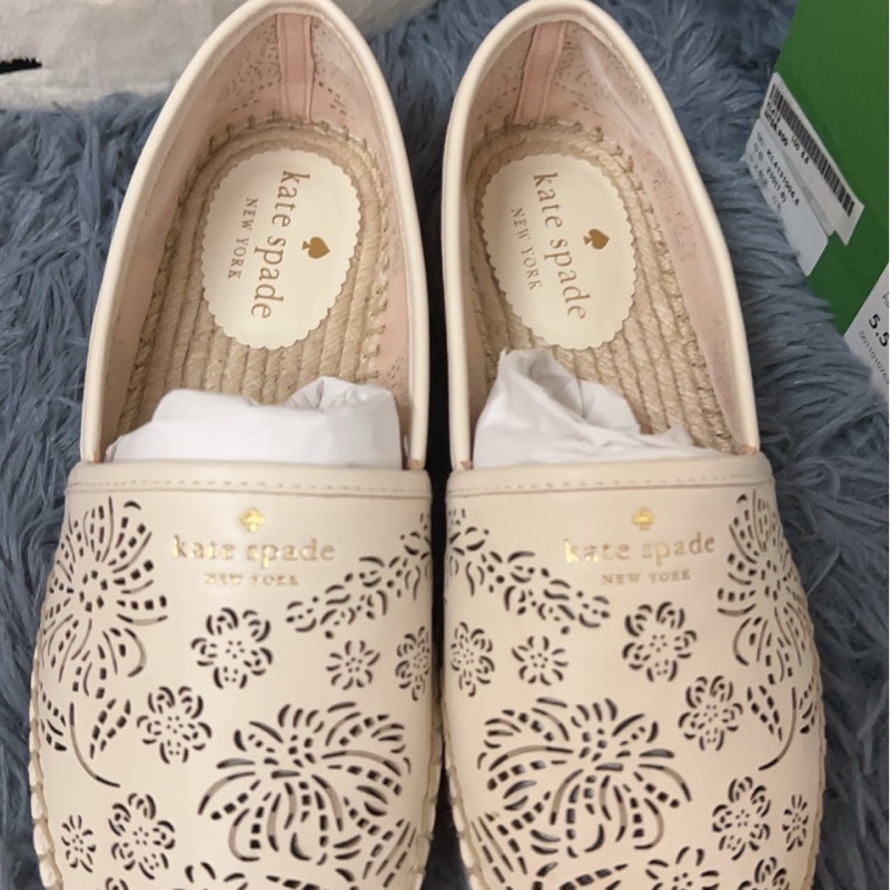 Kate spade 草編涼鞋-5