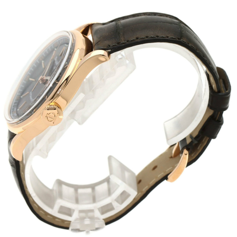 名士 (Baume & Mercier) M0A08691 Classima Executive 男士腕錶,18K 玫瑰金錶殼搭配皮革錶帶-1