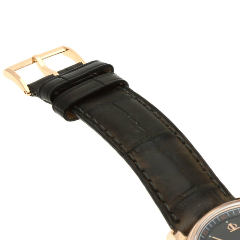 名士 (Baume & Mercier) M0A08691 Classima Executive 男士腕錶,18K 玫瑰金錶殼搭配皮革錶帶-9