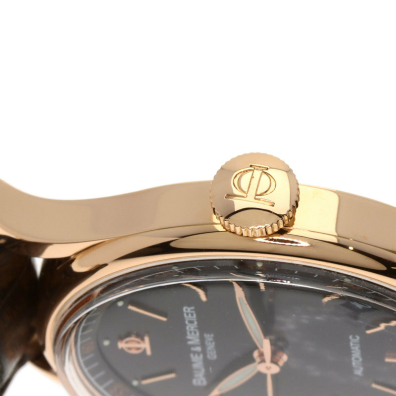 名士 (Baume & Mercier) M0A08691 Classima Executive 男士腕錶,18K 玫瑰金錶殼搭配皮革錶帶-13