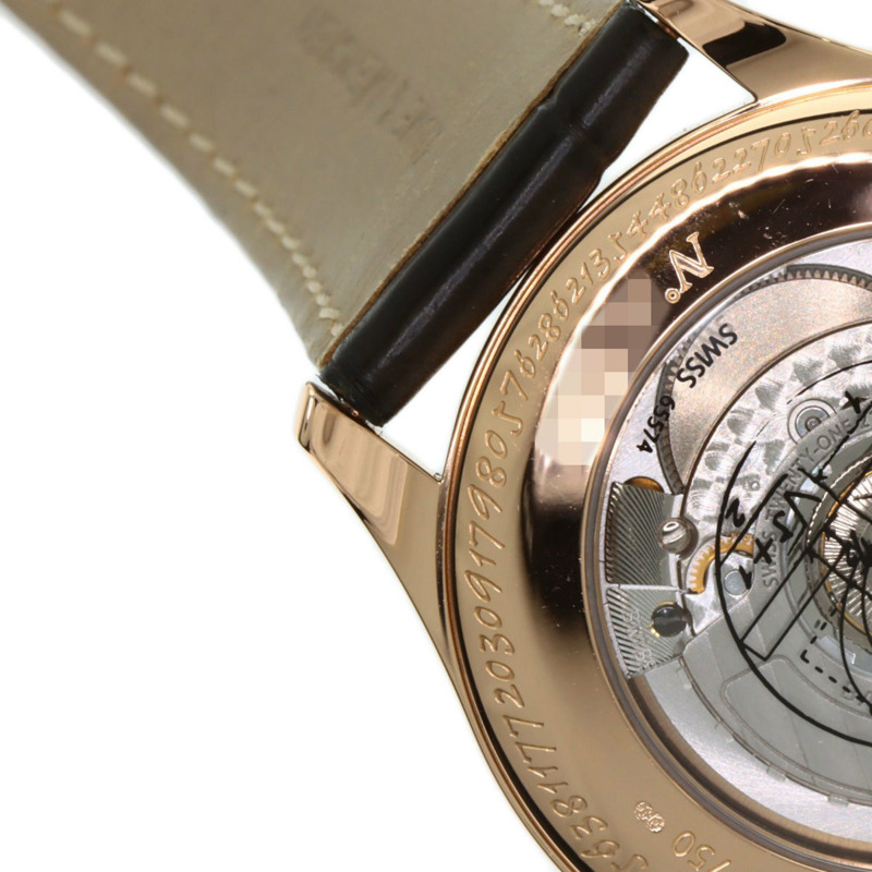 名士 (Baume & Mercier) M0A08691 Classima Executive 男士腕錶,18K 玫瑰金錶殼搭配皮革錶帶-18