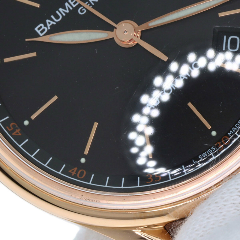 名士 (Baume & Mercier) M0A08691 Classima Executive 男士腕錶,18K 玫瑰金錶殼搭配皮革錶帶-23