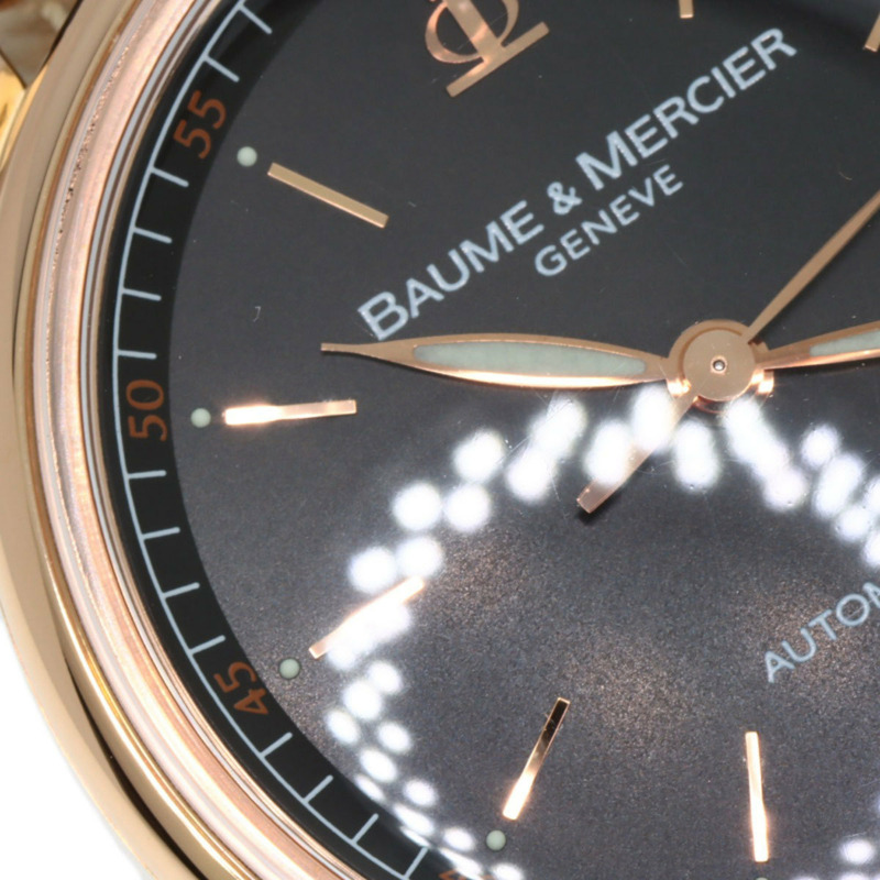 名士 (Baume & Mercier) M0A08691 Classima Executive 男士腕錶,18K 玫瑰金錶殼搭配皮革錶帶-24