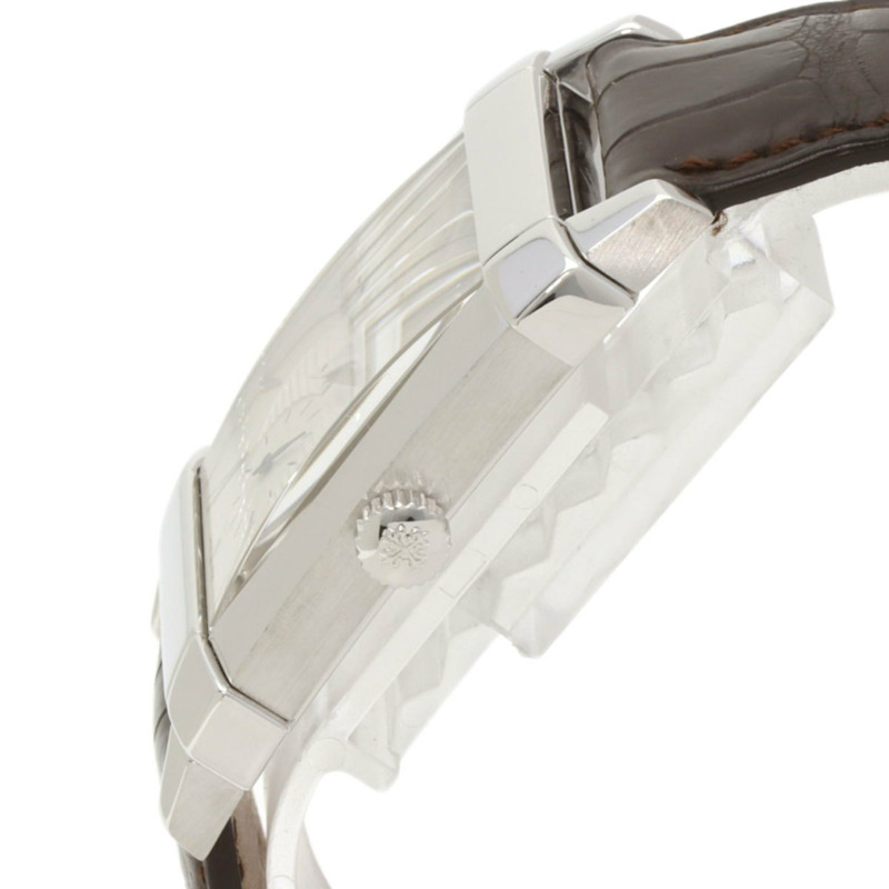 百達翡麗 5111G-001 Gondolo 男士腕錶，18K 白金錶殼，皮革錶帶-4