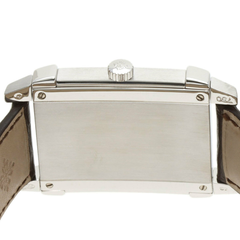 百達翡麗 5111G-001 Gondolo 男士腕錶，18K 白金錶殼，皮革錶帶-6