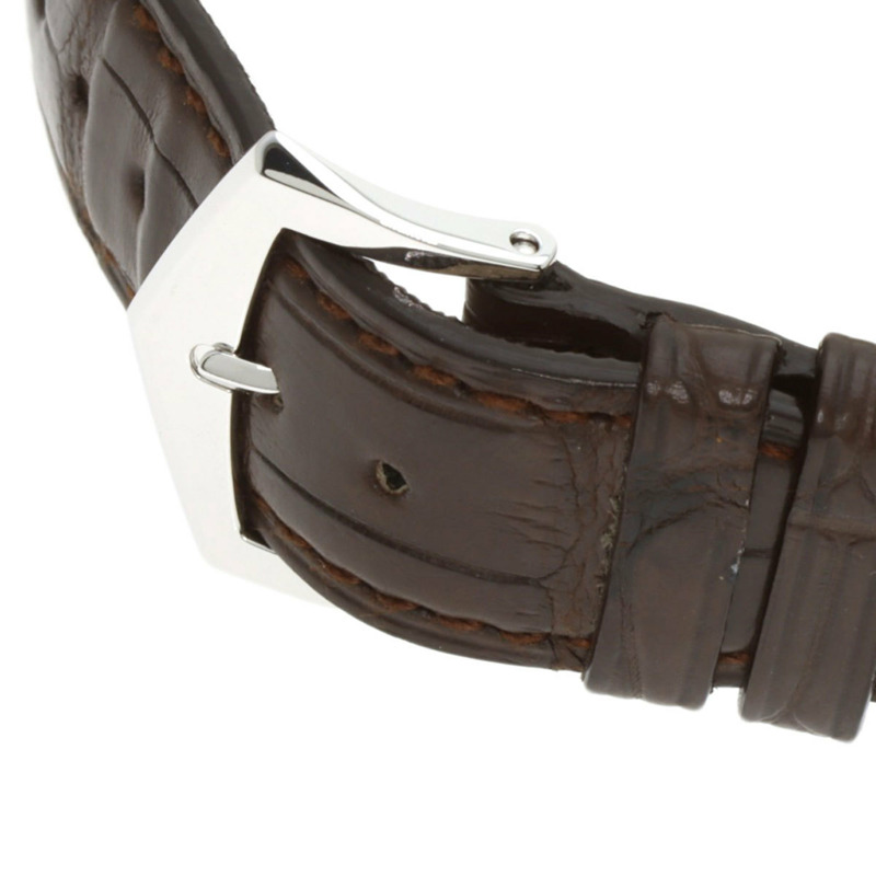 百達翡麗 5111G-001 Gondolo 男士腕錶，18K 白金錶殼，皮革錶帶-7