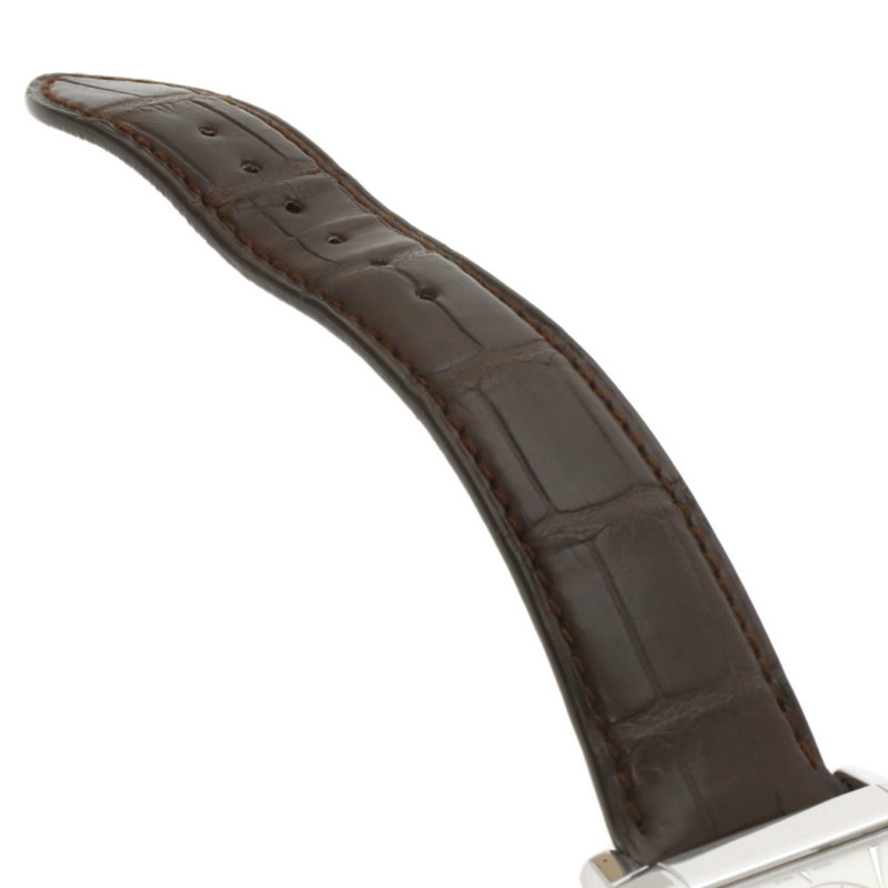 百達翡麗 5111G-001 Gondolo 男士腕錶，18K 白金錶殼，皮革錶帶-8