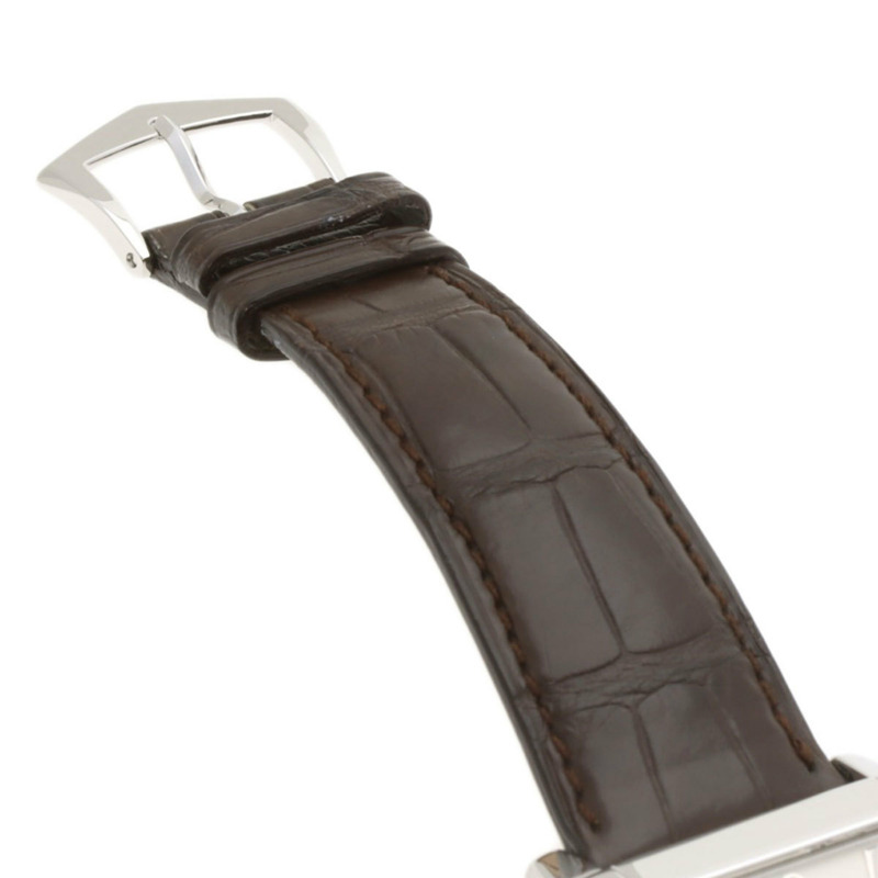 百達翡麗 5111G-001 Gondolo 男士腕錶，18K 白金錶殼，皮革錶帶-9