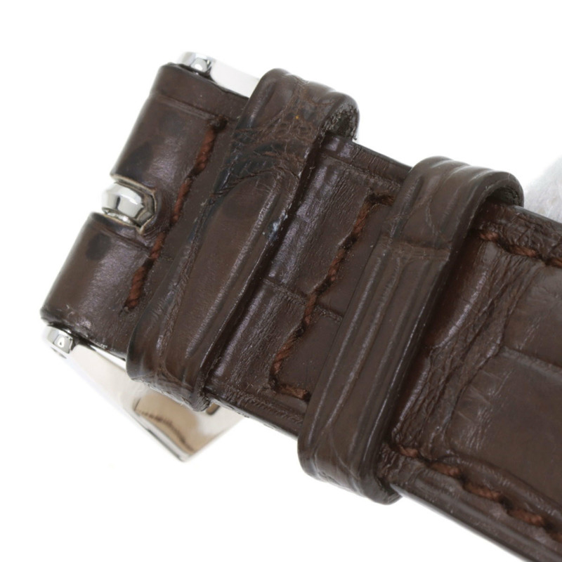 百達翡麗 5111G-001 Gondolo 男士腕錶，18K 白金錶殼，皮革錶帶-22